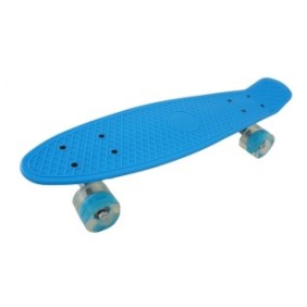 Penny Board Exclusive, 55 cm, ruote in silicone illuminate, blu