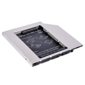 Adattatore OEM Caddy HDD/SSD per unità ottica 9,5 mm SATA2