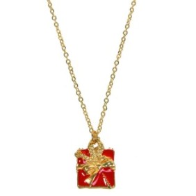Collana in oro per bambini con regalo di Natale decorativo, Leonessa