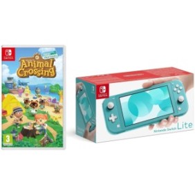 Console portatile Nintendo Switch Lite + Animal Crossing New Horizons, 32GB, Turchese