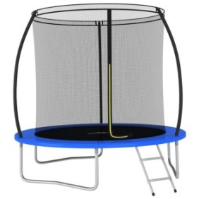set trampolino rotondo vidaXL, 244 x 55 cm, 100 kg