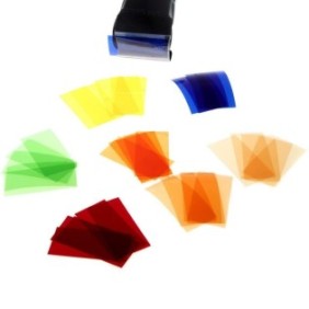 Set di 7 filtri colorati con fissaggio/supporto, Godox CF-07