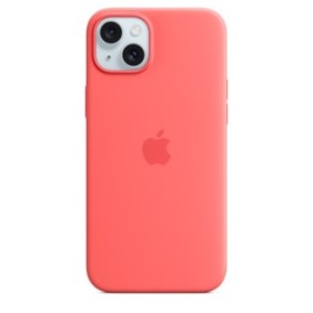 Custodia in silicone Apple con MagSafe per iPhone 15 Plus, Guava