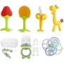 Set di giocattoli per la dentizione, Silicone, 10 Pezzi, Multicolor