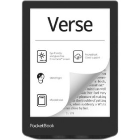 Lettore di eBook PocketBook Verse PB629, touch screen sì 6.0" E Ink Carta™ 1200, 212 dpi, 8 GB, SMARTlight, G-sensor, WiFi, Mist Grey