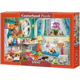 Puzzle Castorland - Bagno pazzo per animali, 1500 pezzi