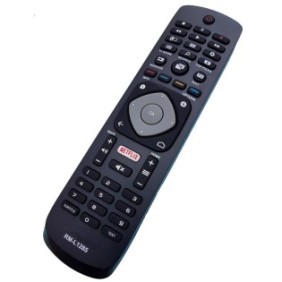 Telecomando sostitutivo per TV LCD/LED Philips, RM-L1285, Netflix, Compatibile con telecomando originale, Zutech Elemp Group