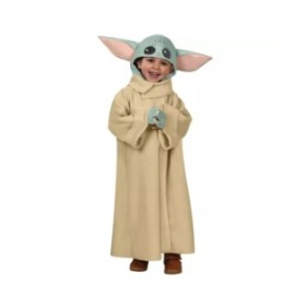 Costume Yoda per bambini, tessuto, multicolore, 6 anni - 7 anni