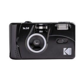 Fotocamera riutilizzabile Kodak M38 con pellicola da 35 mm, flash incorporato, nera