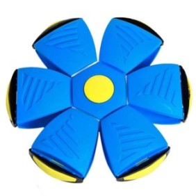 Flying Ball Trasformabile in Frisbee Disc Teno®, 2 modalità di gioco, 23 cm, blu
