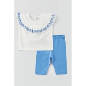 LC WAIKIKI, Set camicia e pantaloncini - 2 pezzi, Bianco/Blu