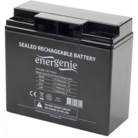 Batteria UPS, Gembird, Energia, 12V, 17AH, Nera