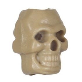 Perline con cerniera, M-Tac Skull, 17 mm, marrone