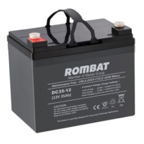 Accumulatore stazionario ROMBAT DCG35, AGM 12 V, 35 Ah, 196x131x167 mm