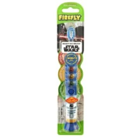 Spazzolino elettrico per bambini, Firefly, Star Wars, Stormtroopers, timer 1 min, ventosa stand-up, colore bianco