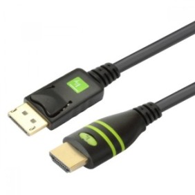 Cavo per monitor DisplayPort/HDMI, M/M, Techly, nero, 2 m