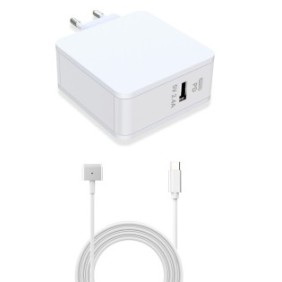 Adattatore, CoreParts, compatibile con MacBook, 45 W, 14,8 V, bianco