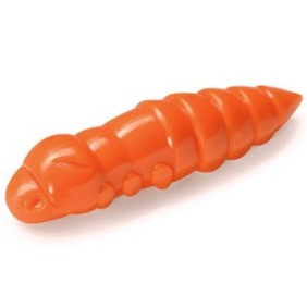 Set di 8 esche morbide tipo larva FishUp Trout Series Pupa Cheese 3,8 cm 107 Arancione