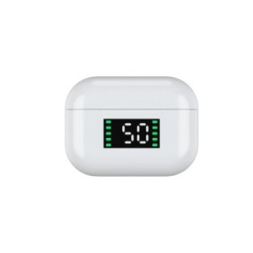 Cuffie Bluetooth 5.0 EDAR® con display digitale, percentuale batteria, microfono integrato, riduzione del rumore, bianche