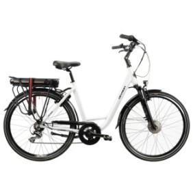 Bicicletta elettrica Devron 28220 - 28 pollici, M, bianca
