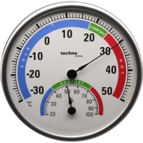 Termometro classico 2 in 1, Technoline, misurazione dell'umidità, multicolore