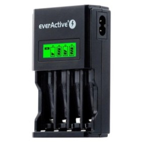 Caricabatterie everActive per batterie Ni-MH, nero