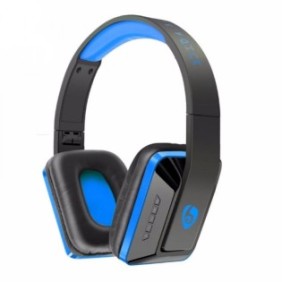Cuffie Bluetooth OVLENG MX111, sopra la testa, stereo HD, bassi, microfono incorporato, nero-blu