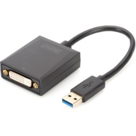 Convertitori USB 3.0 - DVI, 10 cm, Digitus