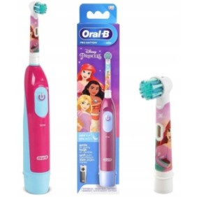 Spaziolino elettrico per bambini Princess, Oral-B, timer, indicatore batteria, multicolore