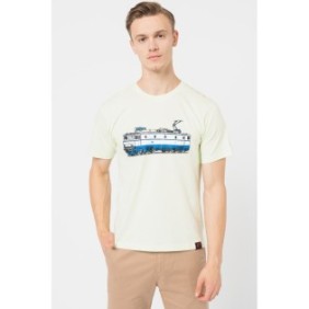 PEGAS, T-shirt con stampa grafica, Giallo pallido