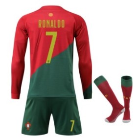 Portogallo Ronaldo Abbigliamento sportivo per bambini, Poliestere, Rosso, Rosso
