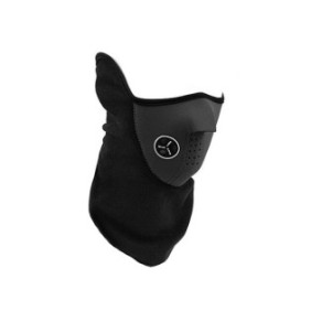 Maschera di protezione dal vento e dal freddo per collo, GOGOU®, viso e orecchie, ideale per sci, ciclismo, corsa, unisex, nera