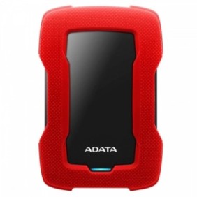 HDD esterno ADATA Durevole HD330 2TB, sensore d'urto, 2.5", USB 3.1, rosso