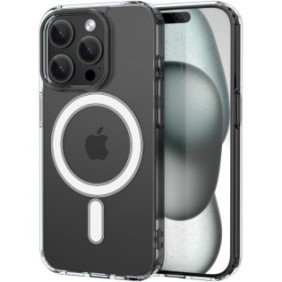 Custodia protettiva Swissten Clear Jelly MagSafe per iPhone 15 Pro, trasparente