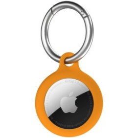 Custodia Next One, clip per chiavi in silicone per AirTag, arancione