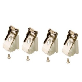 Set di morsetti per il montaggio di Vivalux, Grando Springs, 4 pezzi, colore: argento