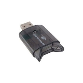Lettore di schede di memoria Scrittura USB 2.0 MMC SD SDHC nero