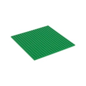 Piastra di base per set da costruzione, Q-Bricks, modello 20x20 Signal Green, 159,5 x 159,5 mm, 3 anni+, Verde