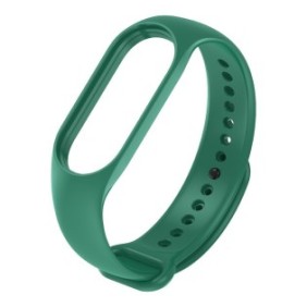 Cinturino in silicone per braccialetto intelligente compatibile con Xiaomi Mi Band 3/4, verde scuro