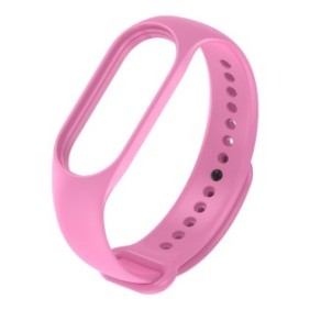 Cinturino in silicone per braccialetto intelligente compatibile con Xiaomi Mi Band 3/4, polvere Barbie