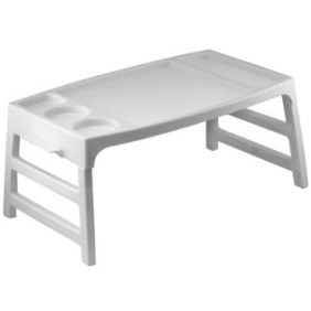 Tavolo pieghevole in plastica, Cali, bianco, 47 x 27 cm, CSD