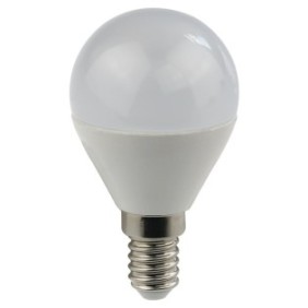 Lampadina LED sferica PLUS, G45, 5W, E14, luce fredda 6500K, 400lm, 220-240V, Eurolamp