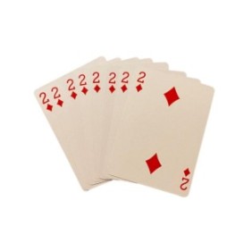 Confezione da 52 carte da gioco Gentelo, trucchi magici identici, 2 diamanti, dimensioni standard 85 x 63 mm