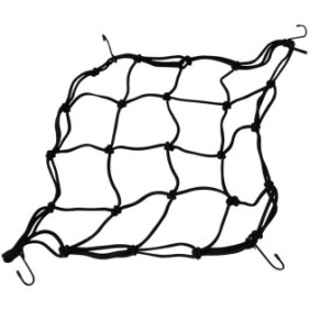Rete elastica AERZETIX per fissaggio bagagli, con ganci di fissaggio, 40 x 40 cm