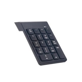 Tastiera wireless Zopen Dongle USB 2.4G, tastierino numerico a 18 tasti per POS, laptop, contabilità