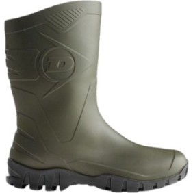 Stivali in gomma Dunlop taglia 43 verde modello universale protezione da acqua e fango