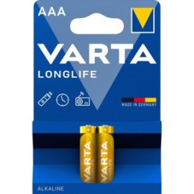 Set di 2 batterie VARTA LONGLIFE, AAA, LR03 BL2