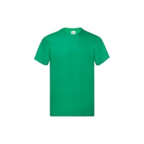 T-shirt in cotone, originale Fruit of the Loom, verde, verde