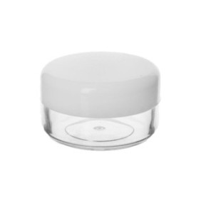 Contenitore con coperchio per prodotti cosmetici Orion, Plastica, 10 ml, Bianco