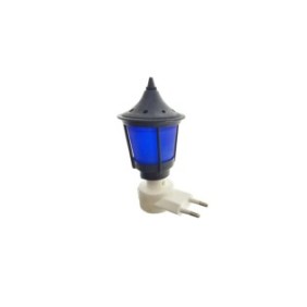 Luce notturna design lanterna, dimensioni 164x87x80 mm, 220v, Nero-Blu